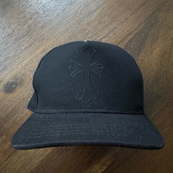 Authentic Chrome Hearts Black Cotton Cap